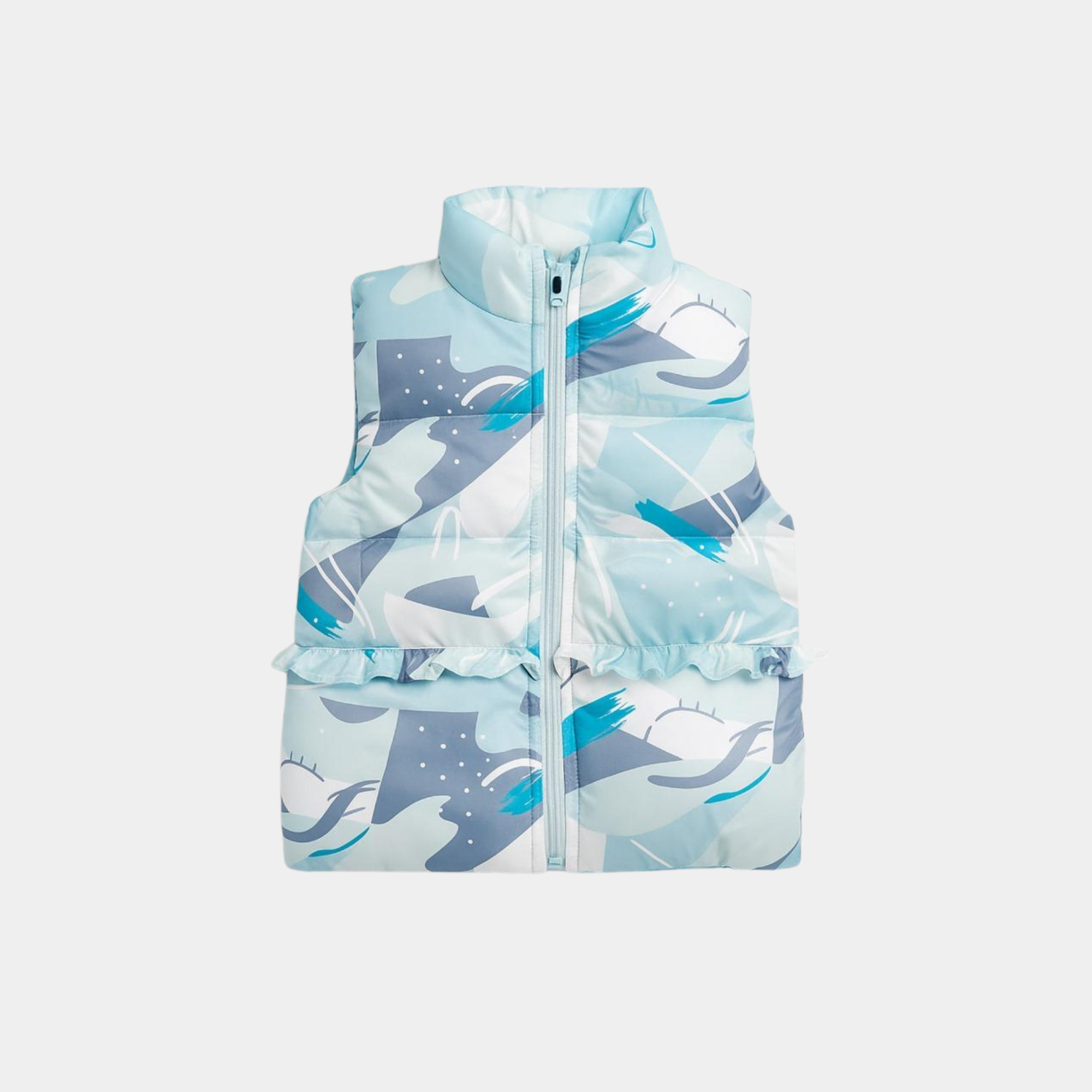 Girls Sleeveless Ocean Puffer jacket 1-6 Years